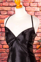 Abendkleid schwarz eng Glanz