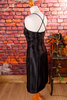 Abendkleid schwarz eng Glanz
