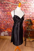 Abendkleid schwarz eng Glanz