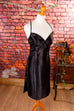 Abendkleid schwarz eng Glanz