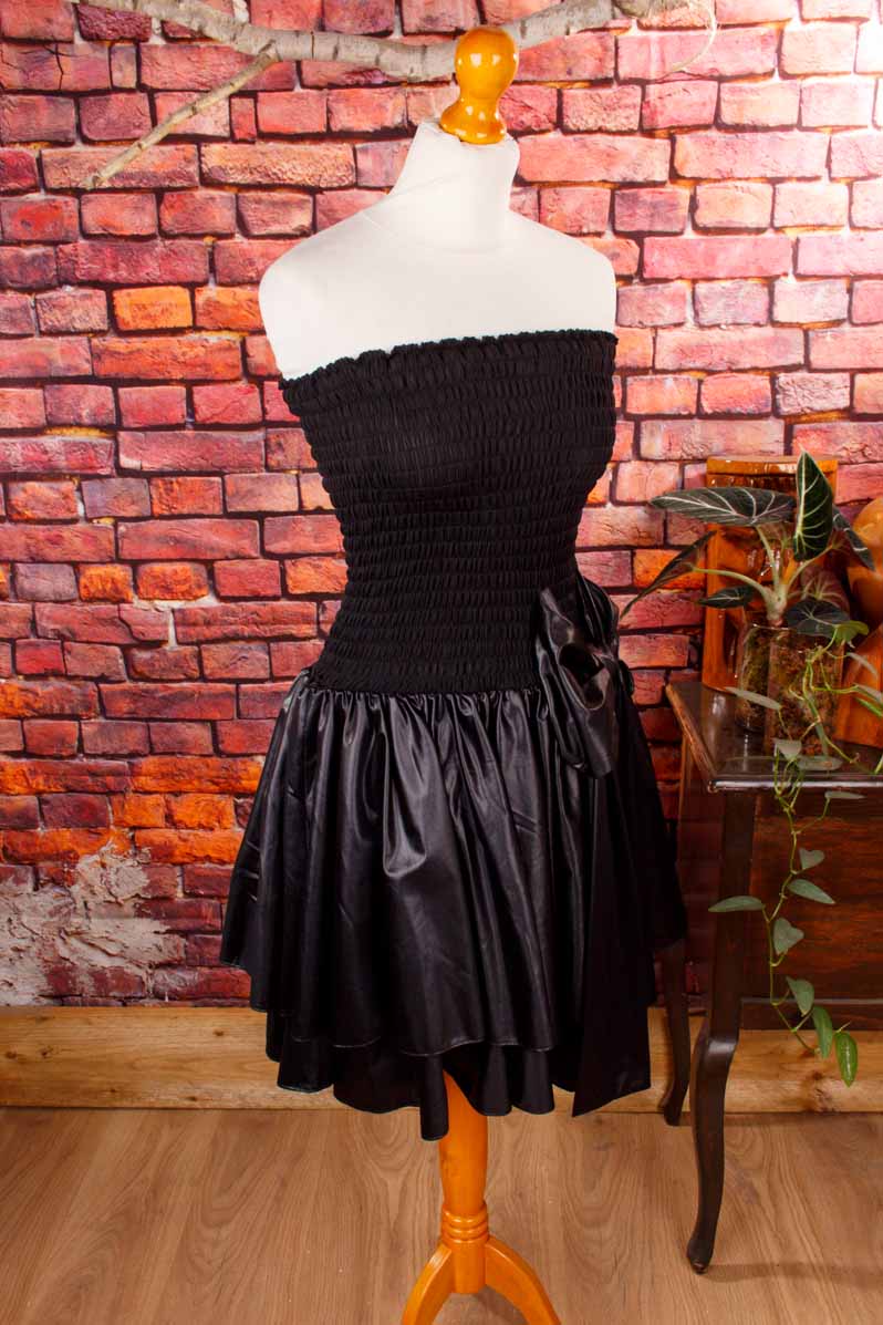 80er VEB Partykleid schwarz
