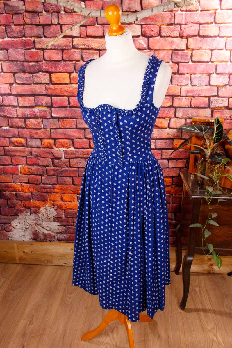 Vintage Dirndl blau