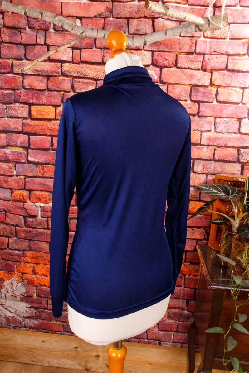 Rollkragen Shirt dunkelblau