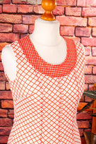 Stretchkleid rot kariert