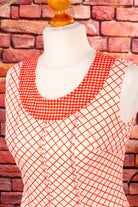 Stretchkleid rot kariert