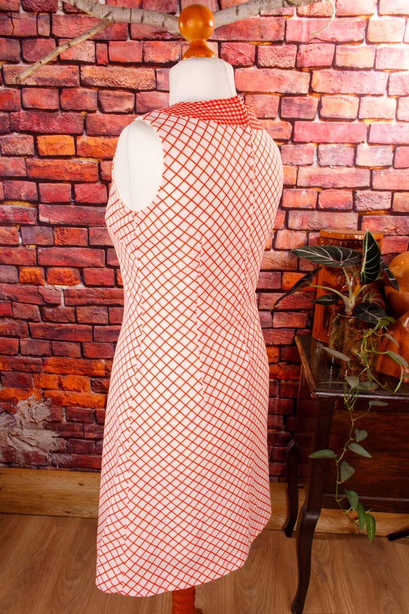 Stretchkleid rot kariert