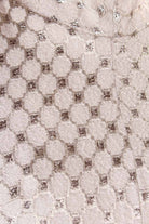 60s Abendkleid silber Schachbrett