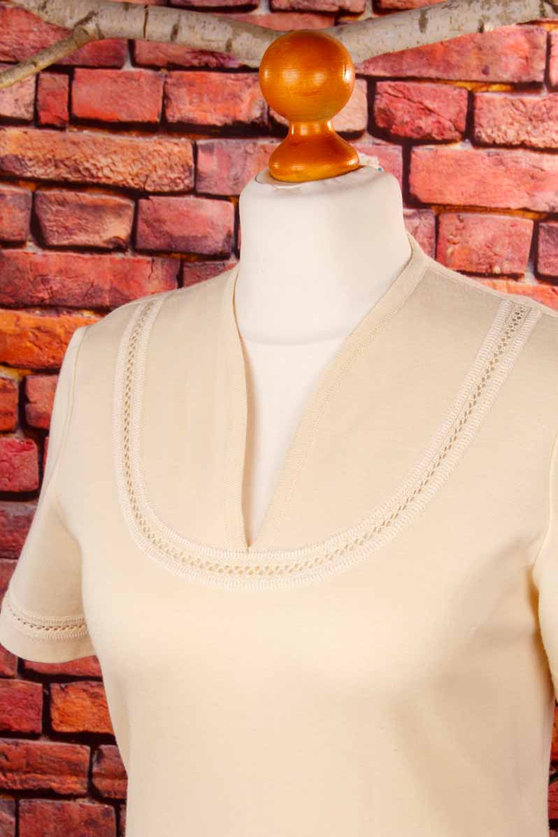 Vintage Strickkleid beige Wollmix