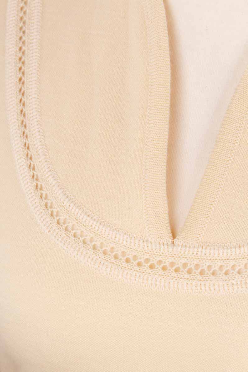 Vintage Strickkleid beige Wollmix