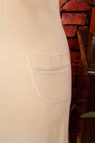 Vintage Strickkleid beige Wollmix