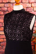 Vintage Abendkleid schwarz Glitzer