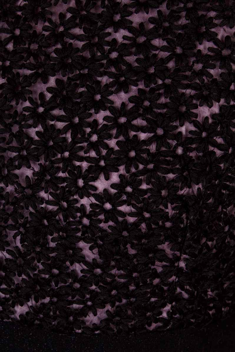 Vintage Abendkleid schwarz Glitzer