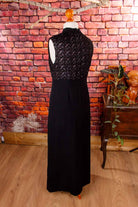 Vintage Abendkleid schwarz Glitzer