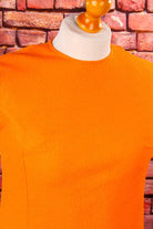60s Schlagerkleid orange