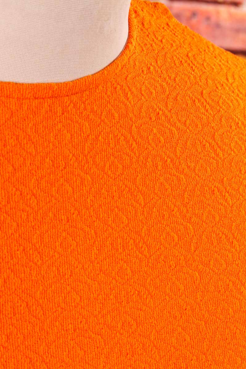 60s Schlagerkleid orange