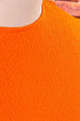 60s Schlagerkleid orange