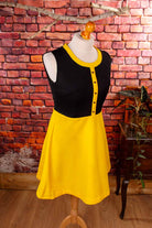 Schlager Kleid schwarz gelb