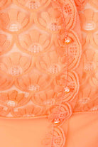 Vintage Nachtkleid apricot Spitze