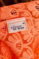 Vintage Nachtkleid apricot Spitze