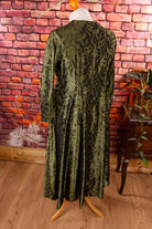 Brokat Abendkleid grün elegant
