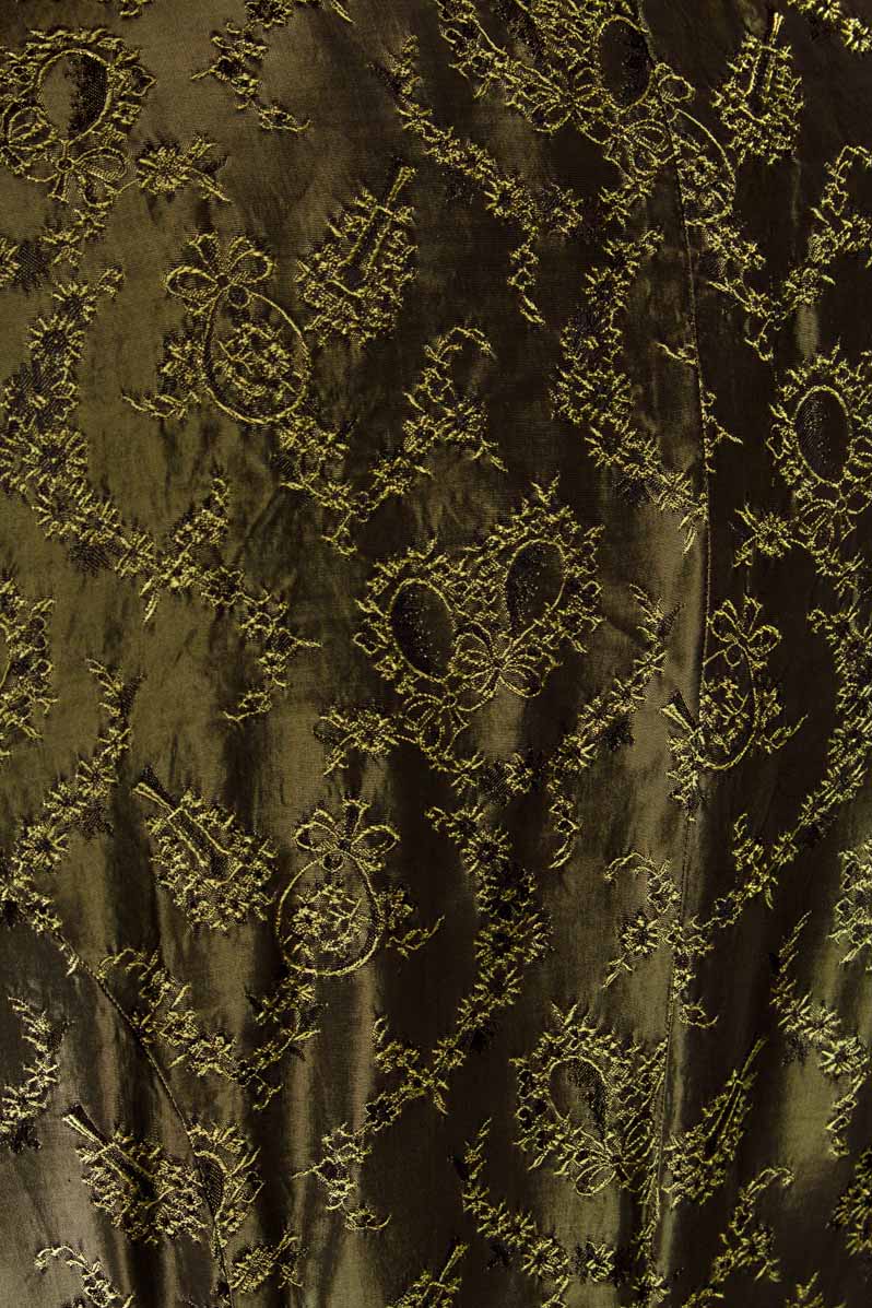Brokat Abendkleid grün elegant