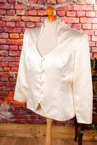 Brautjacke creme Satin