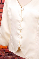 Brautjacke creme Satin