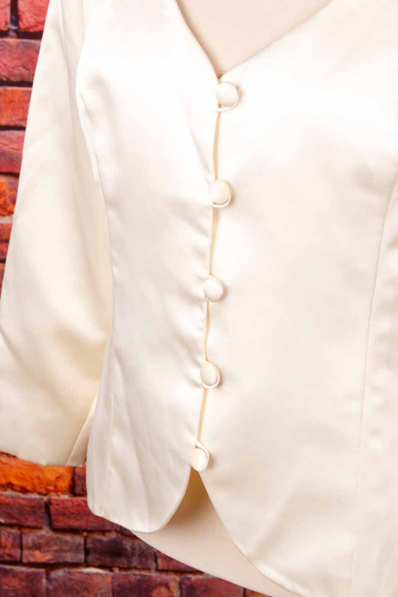 Brautjacke creme Satin
