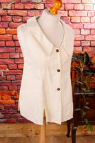 Leinen Top Tunika creme