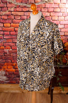 80s Bluse Leomuster