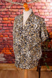 80s Bluse Leomuster