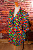 Seide Bluse leuchtend bunt