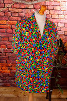 Seide Bluse leuchtend bunt