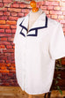 Sommer Bluse weiß + Kragen