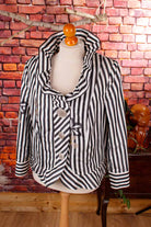extravaganter Blazer schwarz-weiß