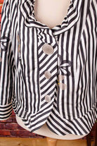 extravaganter Blazer schwarz-weiß