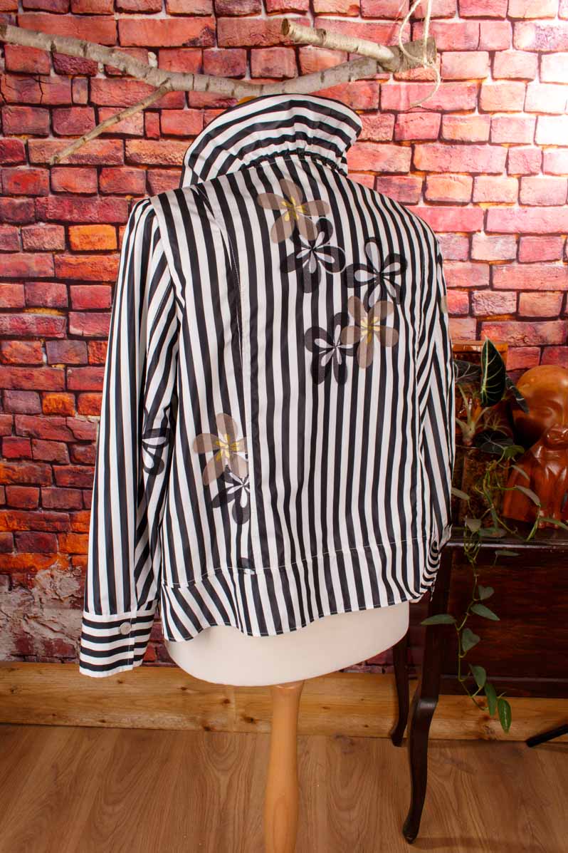 extravaganter Blazer schwarz-weiß