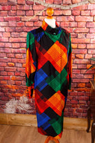 Extravagantes Wollkleid leuchtend bunt PETER HAHN