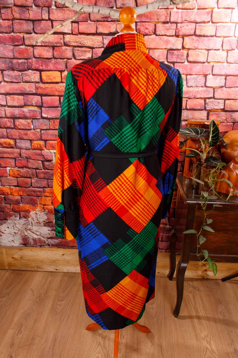 Extravagantes Wollkleid leuchtend bunt PETER HAHN