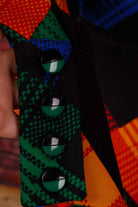Extravagantes Wollkleid leuchtend bunt PETER HAHN