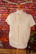 60er Jahre Bluse creme bestickt