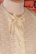 60er Jahre Bluse creme bestickt