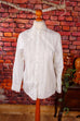 Luxus Vintage Bluse weiß mit Spitze