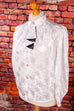 Vintage Satinbluse mit Jabot