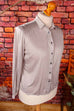 100% Seide Jersey Bluse grau