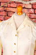 goldene 70s Disco Glitzerbluse