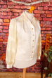 goldene 70s Disco Glitzerbluse