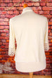 Vintage Dirndlbluse creme mit Spitze