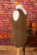 Vintage Stricktop Seide mit Leinen