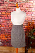 Sexy Tweed Highwaist Rock grau